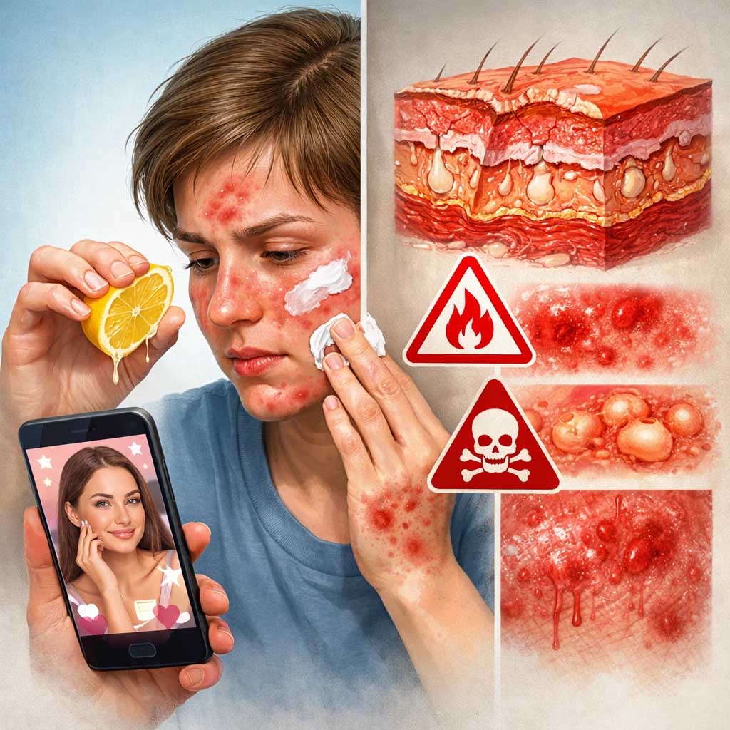 dangers of internet skincare advice